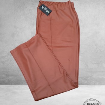 ONLY-M Pantalon Leerlook PELLE FLAIR Cognac