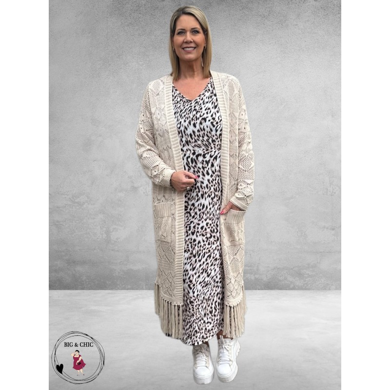 ONLY-M Jurk Mouwloos Travel Leopard