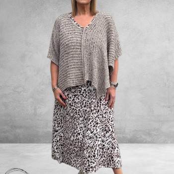 ONLY-M Jurk Mouwloos Travel Leopard