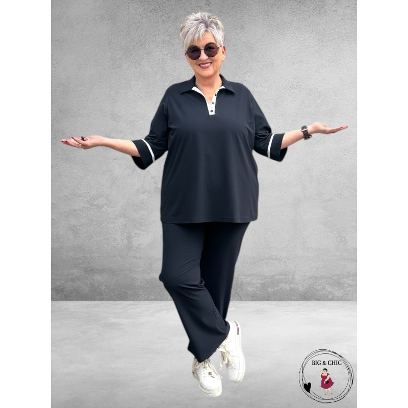 Only-M Poloshirt Sporty Travel Piquet