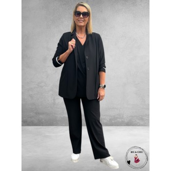 ONLY-M Blazer Sporty Travel Pique Zwart