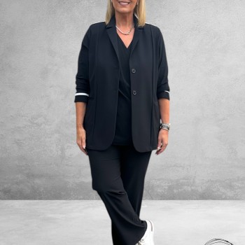 ONLY-M Blazer Sporty Travel Pique Zwart