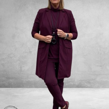 Only-M Travel Pantalon-Broek Vino Rosso Strong