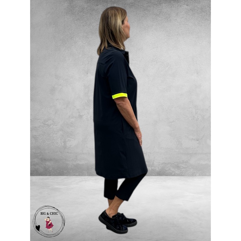 Only-m Polojurk Travel Navy-Geel