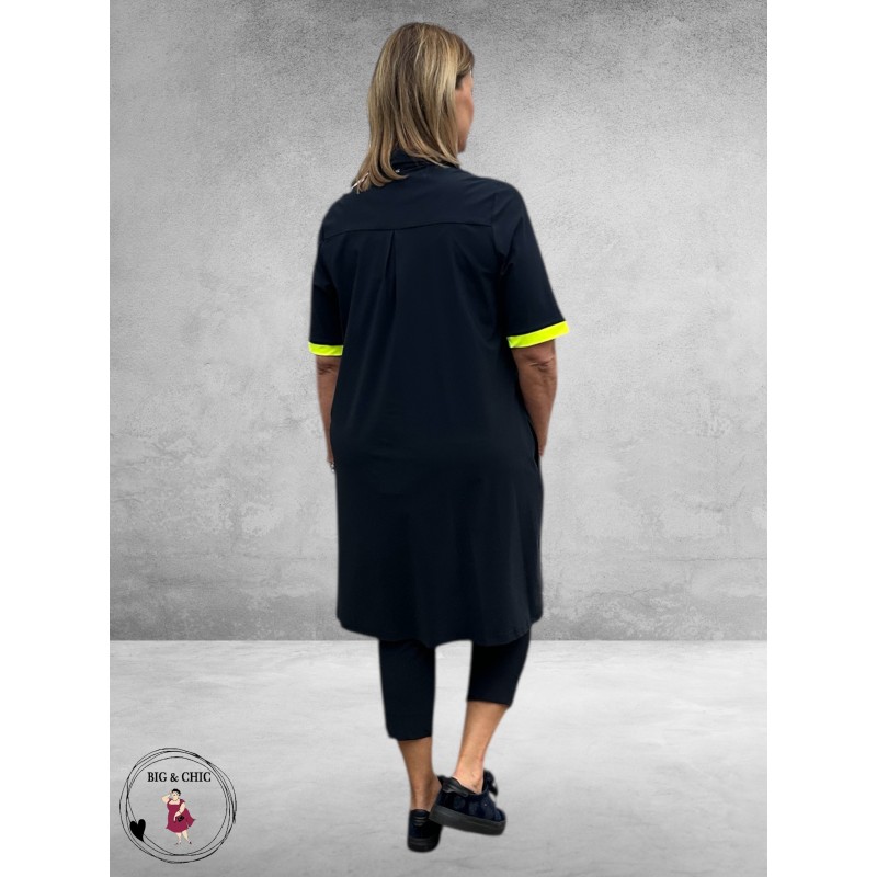 Only-m Polojurk Travel Navy-Geel