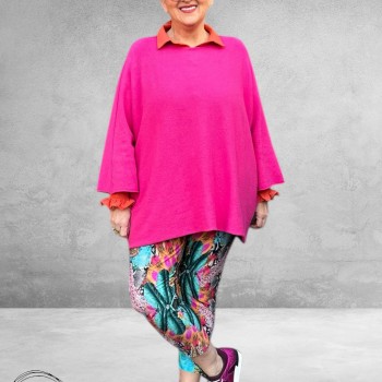 Only-M Travel Pantalon Enkel Stampa Azzuro