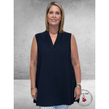 ONLY-M Top Travel  Shawlkraag Navy