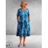 Ophilia Jurk Liana Electric Blue