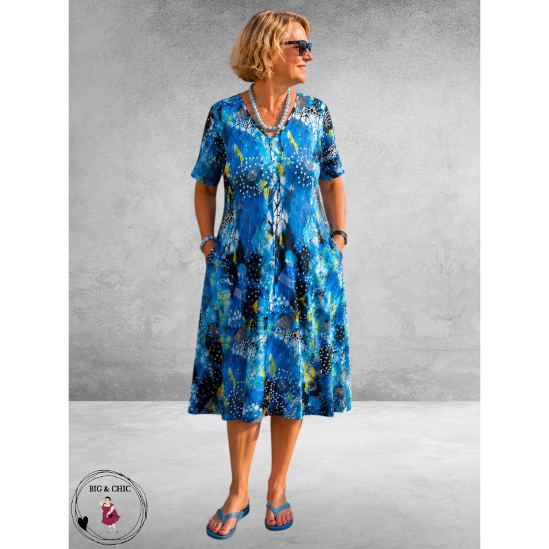 Ophilia Jurk Liana Electric Blue