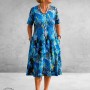 Ophilia Jurk Liana Electric Blue
