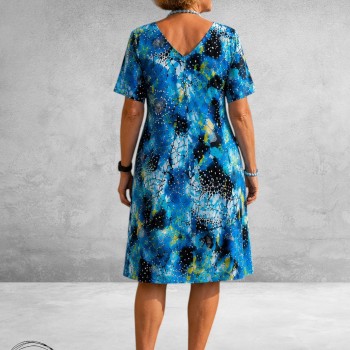 Ophilia Jurk Liana Electric Blue