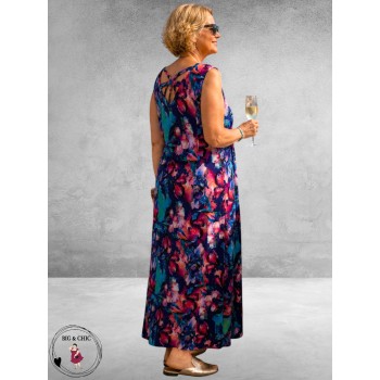Ophilia Jurk Maxi Sheryl Vibrant Rose