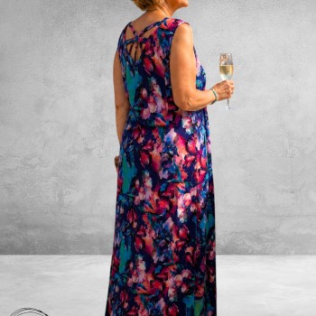 Ophilia Jurk Maxi Sheryl Vibrant Rose