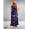Ophilia Jurk Maxi Sheryl Vibrant Rose