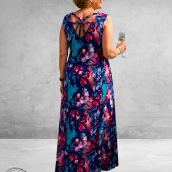 Ophilia Jurk Maxi Sheryl Vibrant Rose