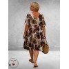 Ophilia Jurk Liana Baluba Bruin/Beige