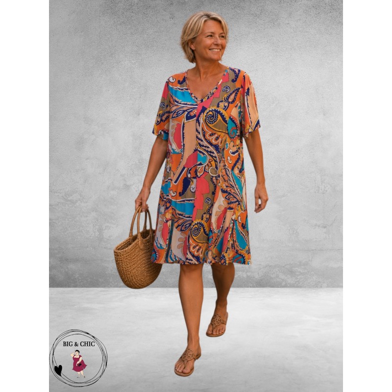 Ophilia Jurk Liana Ibiza  Print