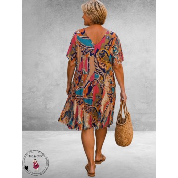 Ophilia Jurk Liana Ibiza  Print
