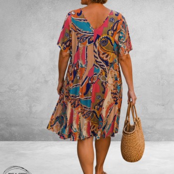 Ophilia Jurk Liana Ibiza  Print
