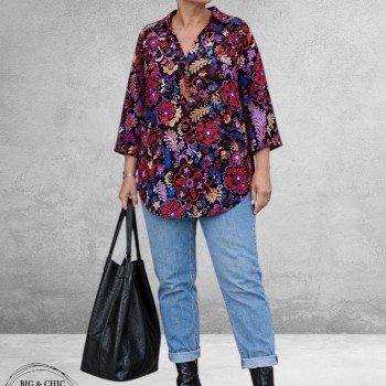 OPHILIA Blouse Cloe Bohemian Print