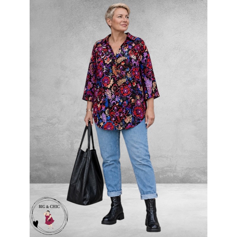 OPHILIA Blouse Cloe Bohemian Print