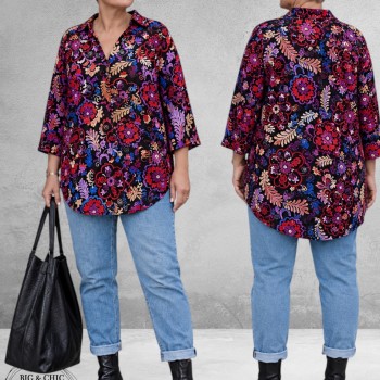 OPHILIA Blouse Cloe Bohemian Print
