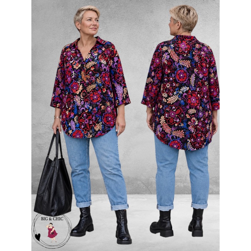 OPHILIA Blouse Cloe Bohemian Print