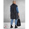 OPHILIA Bodywarmer Isabel Funfur Snake Grey