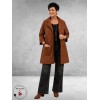 OPHILIA Blazer Nora Embroders Suede Cognac