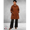 OPHILIA Blazer Nora Embroders Suede Cognac