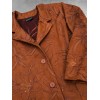 OPHILIA Blazer Nora Embroders Suede Cognac