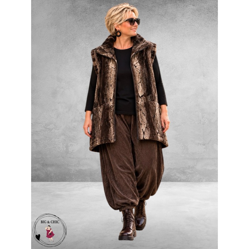 OPHILIA Bodywarmer Isabel Funfur Teddy Bruin