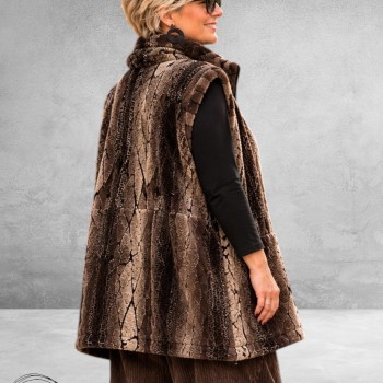 OPHILIA Bodywarmer Isabel Funfur Teddy Bruin