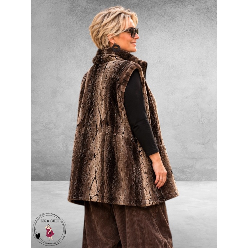 OPHILIA Bodywarmer Isabel Funfur Teddy Bruin