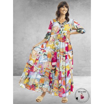 ORIENTIQUE Maxi Jurk Lana