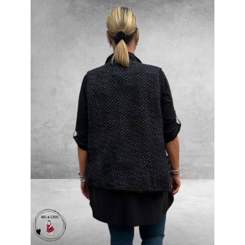 ORIENTIQUE Bodywarmer Abstract Floral Reversible