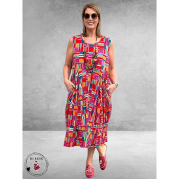 Orientique Midi Jurk Bubble Peru