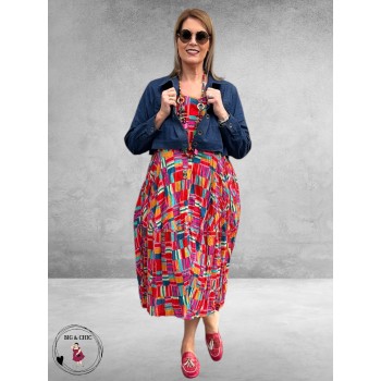 Orientique Midi Jurk Bubble Peru