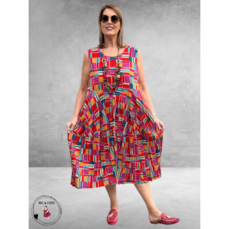 Orientique Midi Jurk Bubble Peru