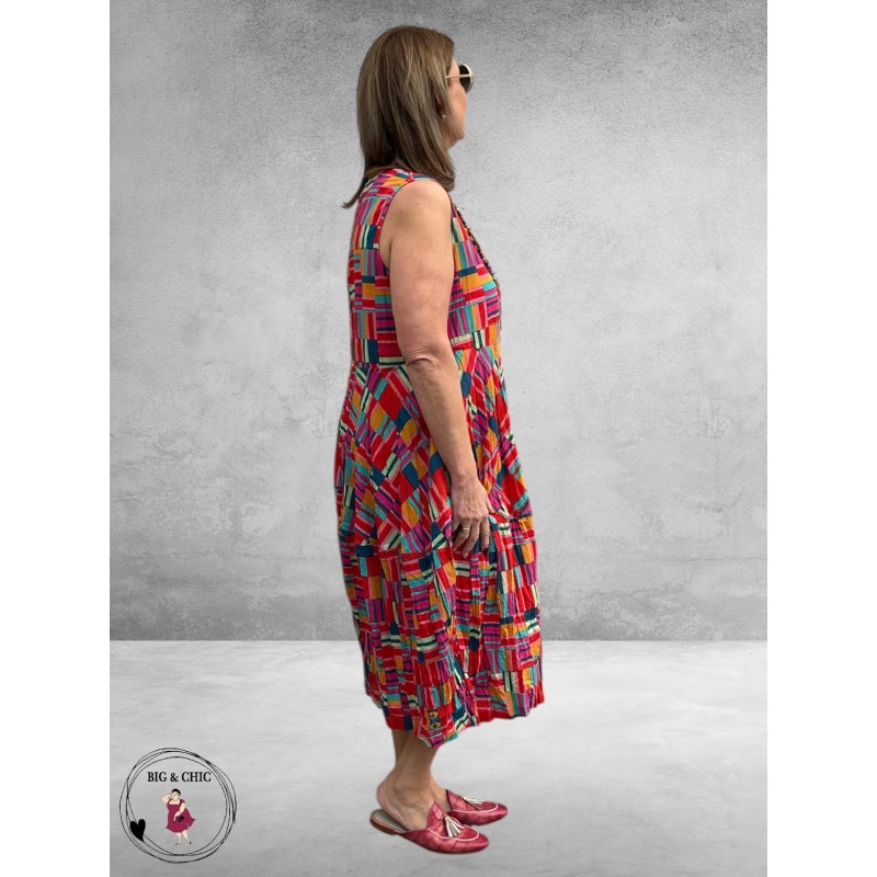 Orientique Midi Jurk Bubble Peru