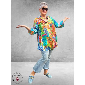 Orientique Blouse Orientale Digitale Print