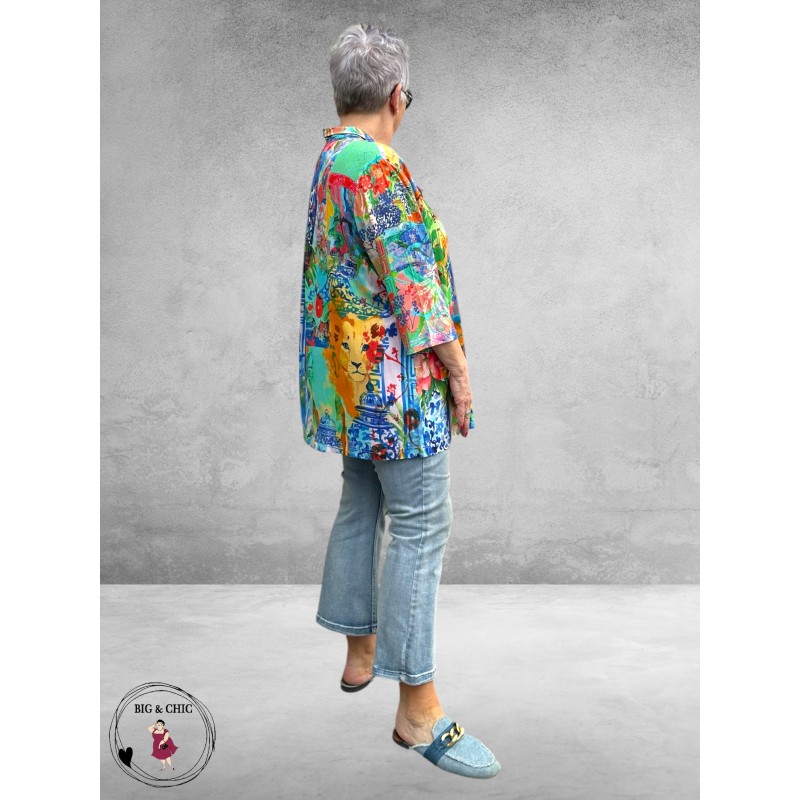 Orientique Blouse Orientale Digitale Print