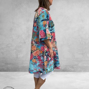 Orientique Jurk Ikebana Bloemenprint