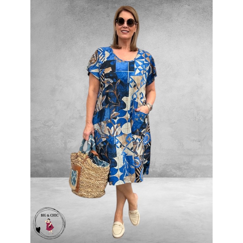 Orientique Jurk – Wyndham Dress Blauw