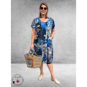 Orientique Jurk – Wyndham Dress Blauw