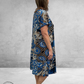 Orientique Jurk – Wyndham Dress Blauw