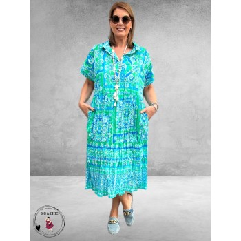 Orientique Jurk Montevideo Aqua