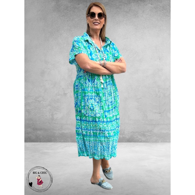 Orientique Jurk Montevideo Aqua