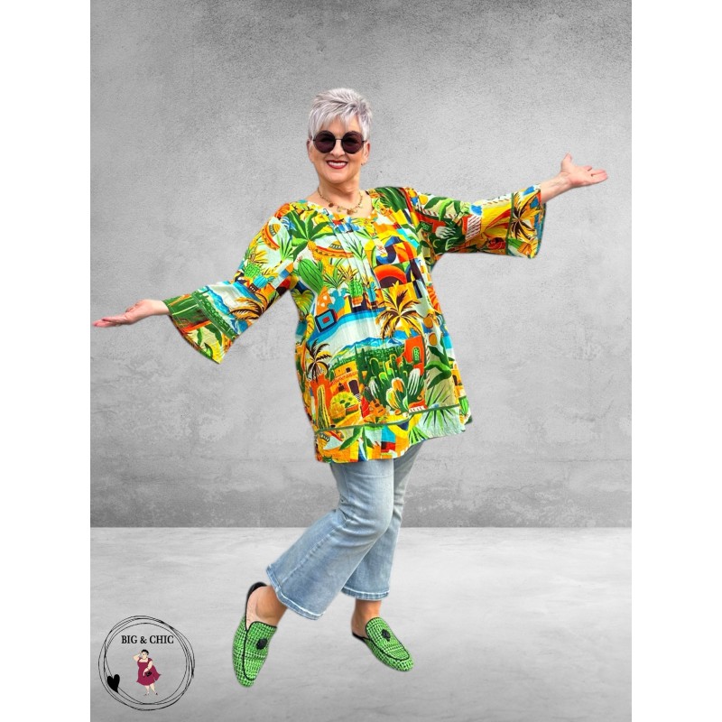 Orientique Blouse – Guatemala Print