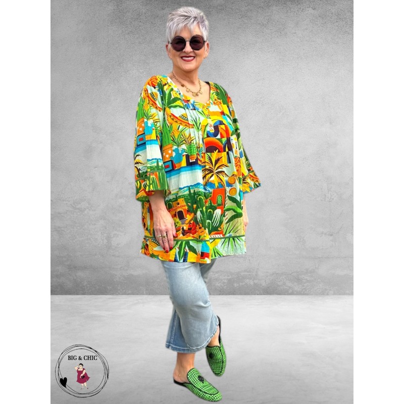 Orientique Blouse – Guatemala Print